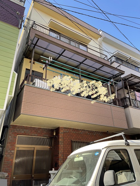 淀川区にて外壁塗装の現場調査へいってきました！