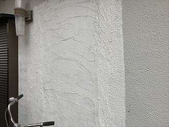 モルタル外壁　カド
