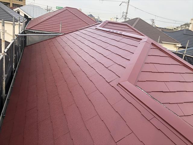 大阪市淀川区　屋根塗装　屋根塗替え　カラーベスト塗り替え