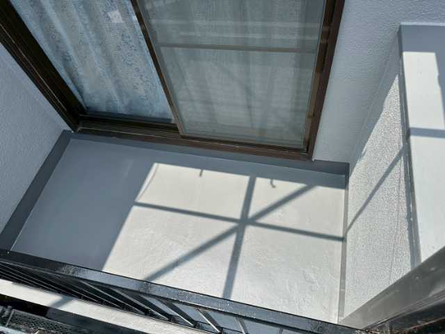 塗装後のベランダ全体