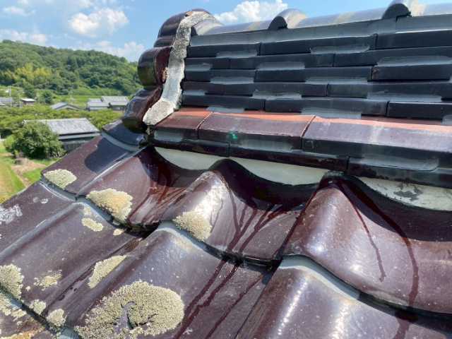 棟端部の剥がれ確認