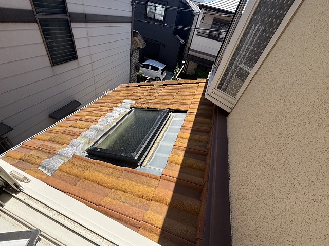 天窓まわりの屋根