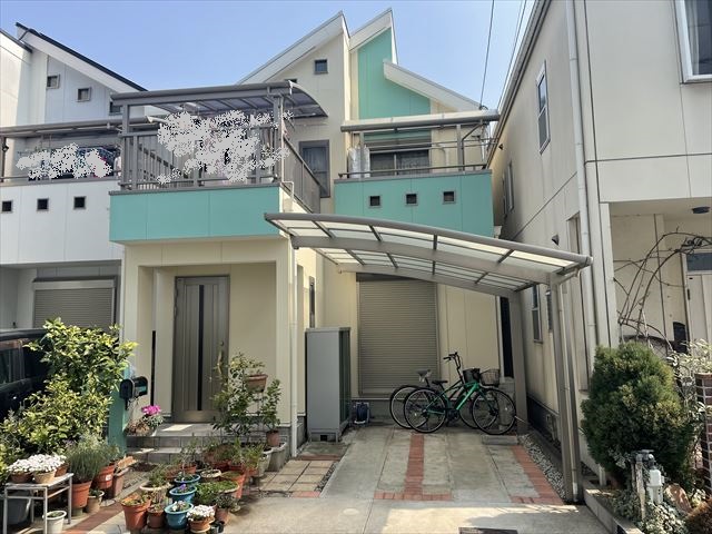 淀川区で外壁・屋根塗装と屋上防水工事を行いました